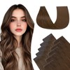 TESSHAIR Injected Tape in Hair Extensions Human Hair 10 Pcs