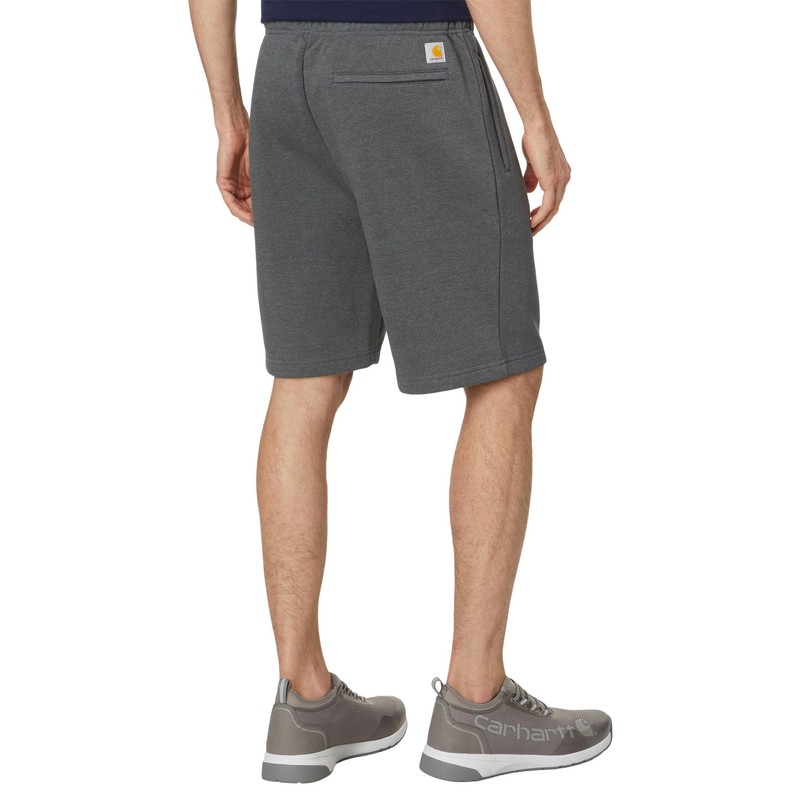 Carhartt Men's Relaxed Fit Midweight Fleece Short, Carbon Heather, Large