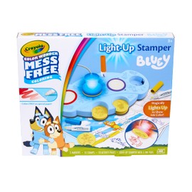 Crayola Magic Light Up Bluey Stamper, Mess Free Coloring, Toddler Art Set, Bluey Toy, Gifts for Kids Ages 3, 4, 5, 6
