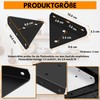 CTCEHL Floating Shelf Brackets, 8 cm Invisible Triangle Wall Brackets,