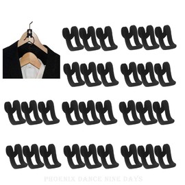 Pack of 30 Clothes Hangers Hooks Mini Flocking Hooks, Clothes Hangers Connectors Hooks, Space-Saving Mini Connectors Hooks, Connecting Hooks, Closet, Flocked Hangers, Wardrobe Organiser