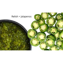 Mrs Kleins Sweet Relish Blended With Spicy Jalepeno Peppers | Sweet & Hot Relish Perfect for Chicago Dogs, hotdogs, hamburgers, chicken sandwiches and deli sandwich | sweet n hot relish