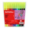 Nataraj Felt Tip Pens, MULTICOLOUR, Fibre Point, Pack of 12,
