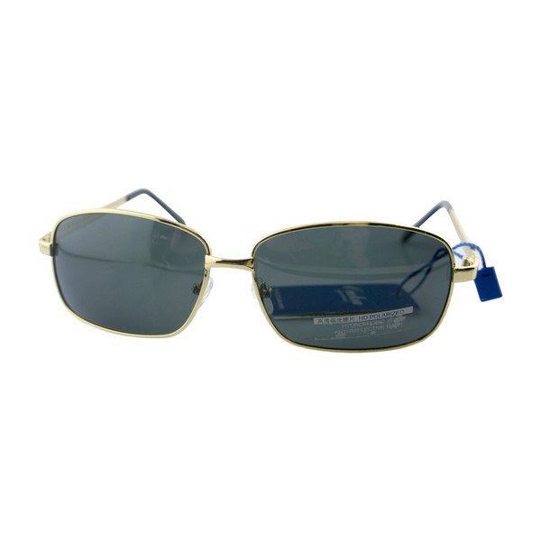 HAND 5531 G15 Polarised Gold and Grey Unisex Sunglasses with