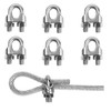 TERF 6 Pcs Wire Rope Clip Clamps M10 for 10mm