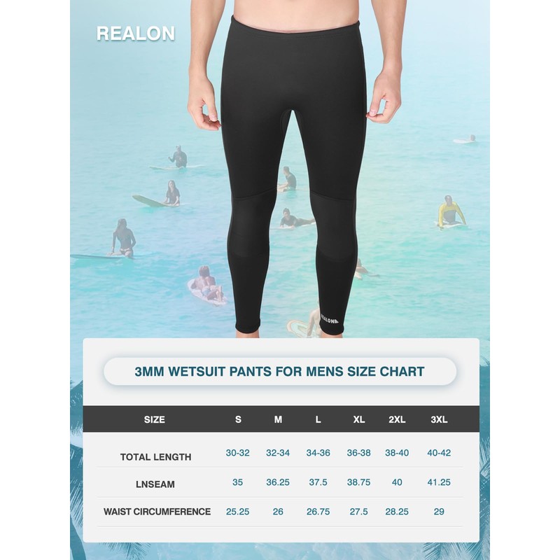 3mm CR Super Stretch Neoprene Diving Long Pant Surfing Pants