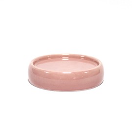 douceur d'intérieur, Soap Dish 10 x 3.5 cm Powder Pink Ceramic Plain Bullea