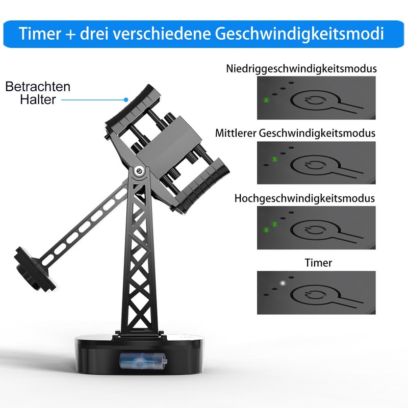 FEICHONGHO Automatic Watch Winder, black, standard