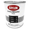 Krylon K05223000 Chalkboard Brush-on Paint Black, 1 Quart, (Pack of