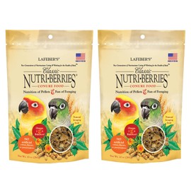 LAFEBER'S Classic Nutri-Berries Conure Food, Made with Non-GMO and Human-Grade Ingredients, for Conures (Classic 10 oz Pack of 2)