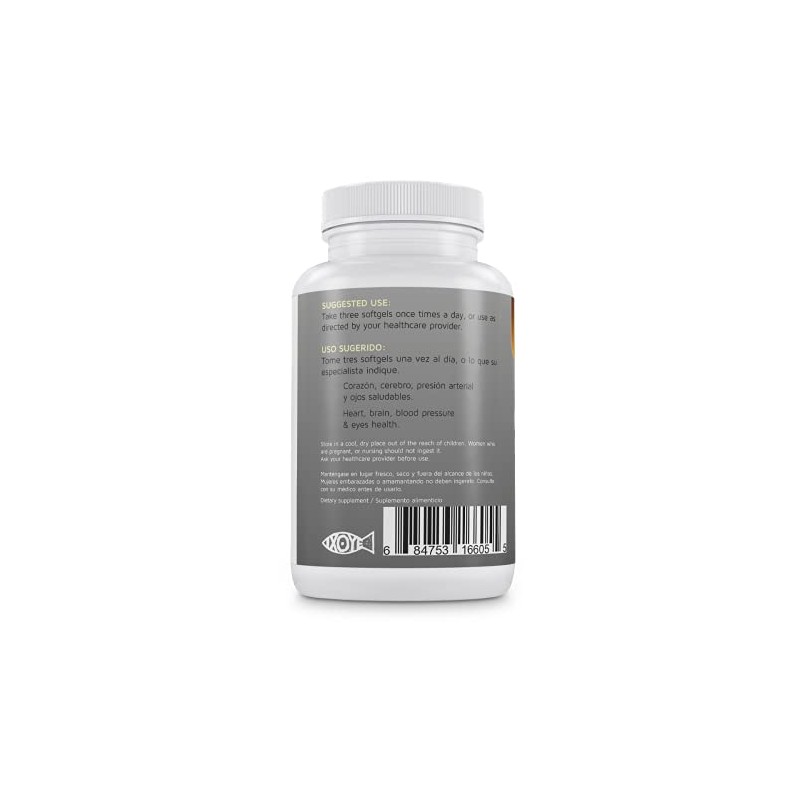 Betel Natural Premium Omega 3 Fish Oil EPA/DHA Aceite de