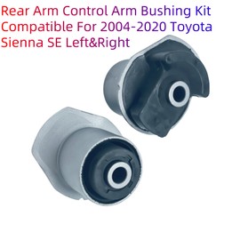 Vexillaris 48725-44010 48725-08010 Rear Axle Beam Bushing Rear Bushing Mounting Kit Rear Arm Control Arm Bushing Kit Compatible For 2004-2020 Toyota Sienna SE Left&Right