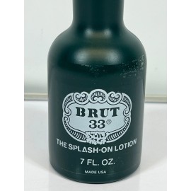 Faberge VINTAGE Faberge Brut 33 The Splash-on Lotion 7 fl. Oz. Made in USA NEW OLD STOCK