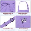 sourcing map Kitchen Cooking Aprons 82x68cm Adjustable Bib Waterproof Long