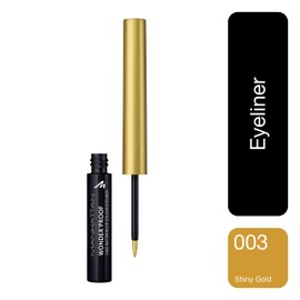 Manhattan Wonder Limited Edition Eyeliner with Highly Pigmented Colour for 24-Hour Hold / Smudge-Proof / Waterproof / 001 Rose Gold / Pack of 3 x 1.4 ml