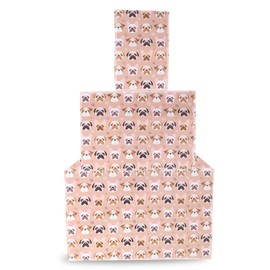 Dog Wrapping Paper, 6 x Premium Recyclable Animal Gift Wrap Cute Dog Design Wrapping Paper for Men, Women, Kids Birthday Anniversary Party Supplies