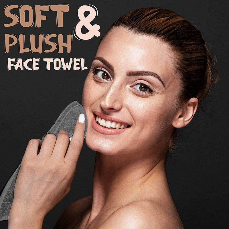 Towelogy® 600GSM Cotton Washcloths Multipack Quick Dry Flannels Face Towels