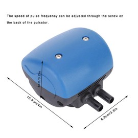L90 Pulsatore Mungitrice, Pulsatore Pneumatico Regolabile, in Plastica, con Due Uscite, Accessorio per Attrezzature di Mungitura Pneumatica del Pulsatore, per Vacche da Latte, Bovini, Capre e Pecore