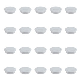 20 x Desk Cable Grommets - Organize and Manage Cables with Ease - Diameter 60mm - Round Cable Grommets for Desk for Office and Home - White - Pack of 20