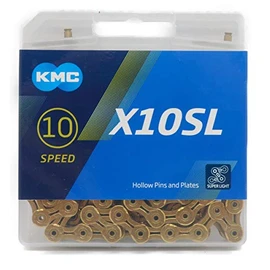 KMC X10SL Chain, 10-Speed, 10-Speed, 114Links (Gold))