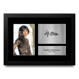 HWC Trading FR A4 Sophie Marceau James Bond The World Is Not Enough Gifts Printed Signed Autograph Picture for Movie Memorabilia Fans - A4 Framed