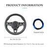 Adunsiaoto Non-Slip Breathable Steering Wheel Protection Interior Accessories for Car,