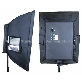 Ardinbir Studio Photo Continuous Cool Fluorescent 12 Head E27 AC Light Lamp Bulb Socket Panel with 24"x32"/60x80cm Softbox & White Diffuser