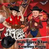 MEMOVAN Black Cowboy Hat Western Cowgirls Hats for Boys Girls