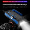 Bicycle Lights Four-in-one Riding Headlight Mobile Phone Holder With Horn
