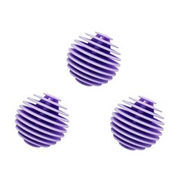 3PCS Reusable Magic Laundry Balls TPR Soft Anti-Winding Clothes Cleaning Tools (Purple)