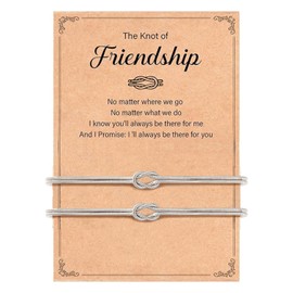 ARICHDUDE Friendship Bracelets for Women, Best Friend Bracelet Love Knot Birthday Christmas Jewelry Gift for Women Bff Bestie Soul Sister