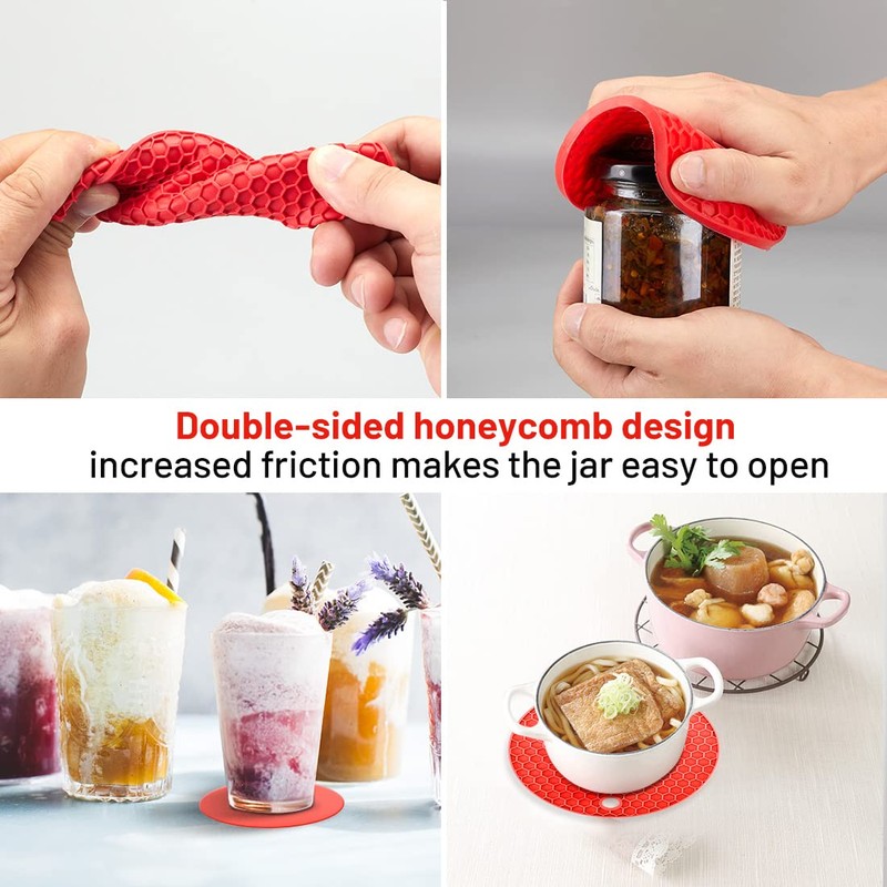 Jar Bottle Opener for Weak Hands,4 &5 in 1 Multi