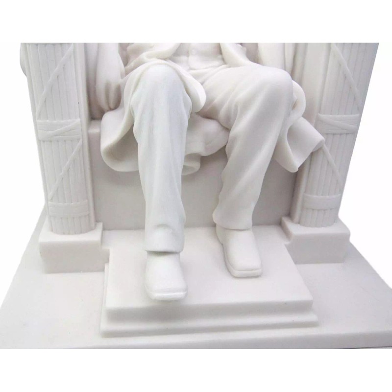 Seated Abraham Lincoln Figurine 8" H Lincoln Memorial Sculpture 16th