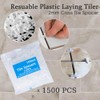 Tile Leveling System Kit,300pcs Reusable 1/16" Tile Leveler Spacers+1500pcs Cross-shaped