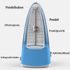 Macaron Blue Mechanical Metronome Simple Shape Accurate Time Clear Sound
