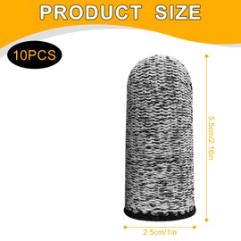 Bojueshaw 10pcs Finger Cots Cut Resistant Protection,Reusable Finger Protectors,Cuts Anti Cutting Finger Cover for Work,Kitchen,Garden,Sculpture