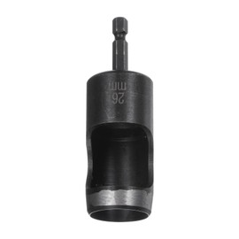 HARFINGTON Leather Hollow Punch 1/4 Hex Shank for Drills, 26mm Dia Rotary Hole Punch for Thick Fabrics Leathercraft Working