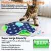 Oxawo Interactive Cat Toys Auto Moving Feather Concealed in Mat,Motion