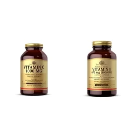 Solgar Solgar Vitamin C 1000 mg, 250 Vegetable Capsules - Antioxidant & Immune Support - Overall Health - H with Vitamin E 670 mg (1000 IU), 100 Mixed Softgels - Natural Antioxidant, Skin & Immune System Su