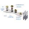 Wärmer System Shower Fixing Plate Kit for Shower Bar Mixer