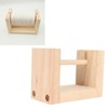 Wooden Yarn Holder 5.1in Long Sturdy Smoothing Rotatable Easy Assembly