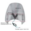 Motorcycles Wind Deflector Front Windshield W/V Lights LED Turn Signals
