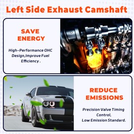 High-Performance Camshaft CNC Machined Billet Steel, 224°/230° Duration, Enhanced Torque & Horsepower (Left EX 5184377)