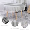 SUCHDECO Linen Tablecloth Round 140 cm Washable Cotton Tablecloth Wrinkle-Free