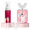 ELOTAME Kids Electric U Shaped Toothbrush Unicorn Rechargeable Sonic Toothbrush