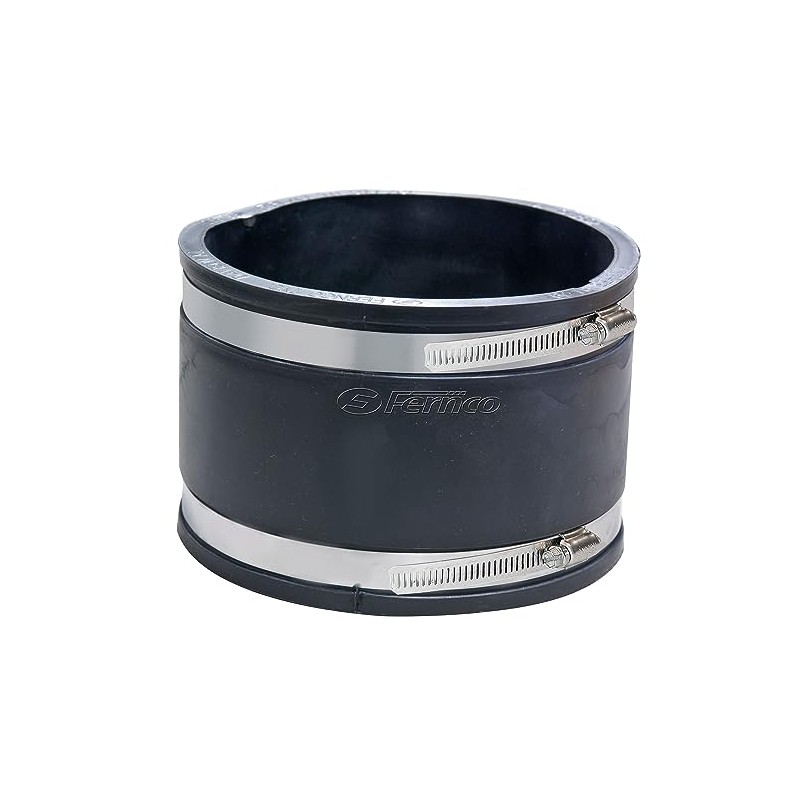 Fernco P1004-88 Flexible PVC Pipe Coupling for Concrete to Concrete