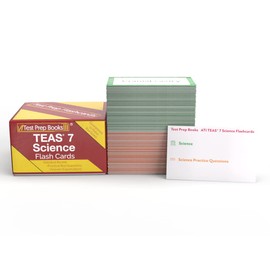 ATI TEAS 7 Science Study Cards: TEAS Science Test Prep for The Nursing Entrance Exam [Full Color Cards]
