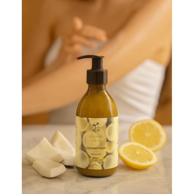 Crema Corporal Oleum Vitae Cocomint Fresh Coco Limón Menta 250