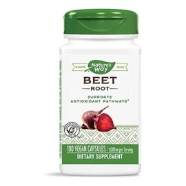 Natures Way Beet Root Salud 100 Capsulas Vegano