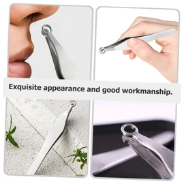 TOVINANNA 3sets Reusable Nose Hair Tweezers Nasal Clippers for Hair Removal Lightweight and Portable for Home Salon Use 2pcs*3
